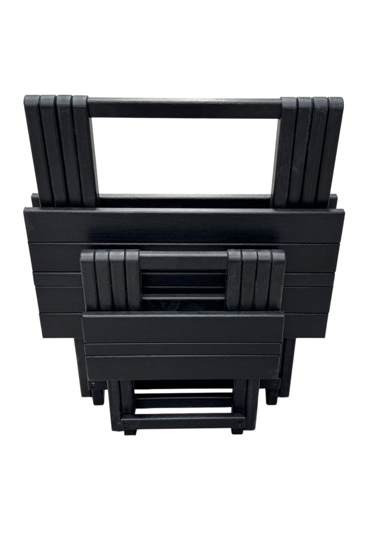 2+1 Folding Garden Set Black