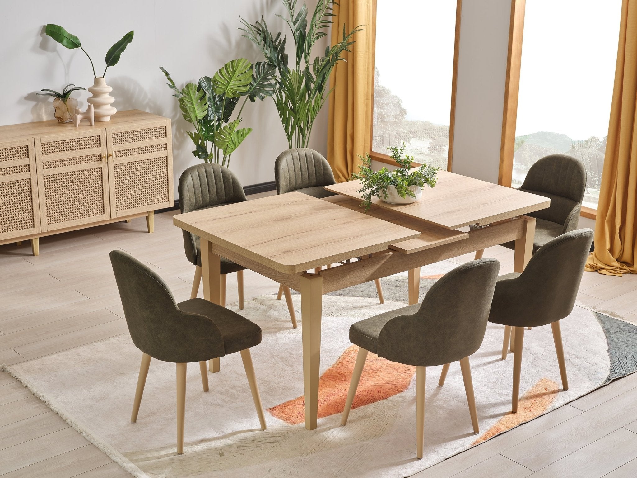 Adriatic Classic Extendable Dining Table Set