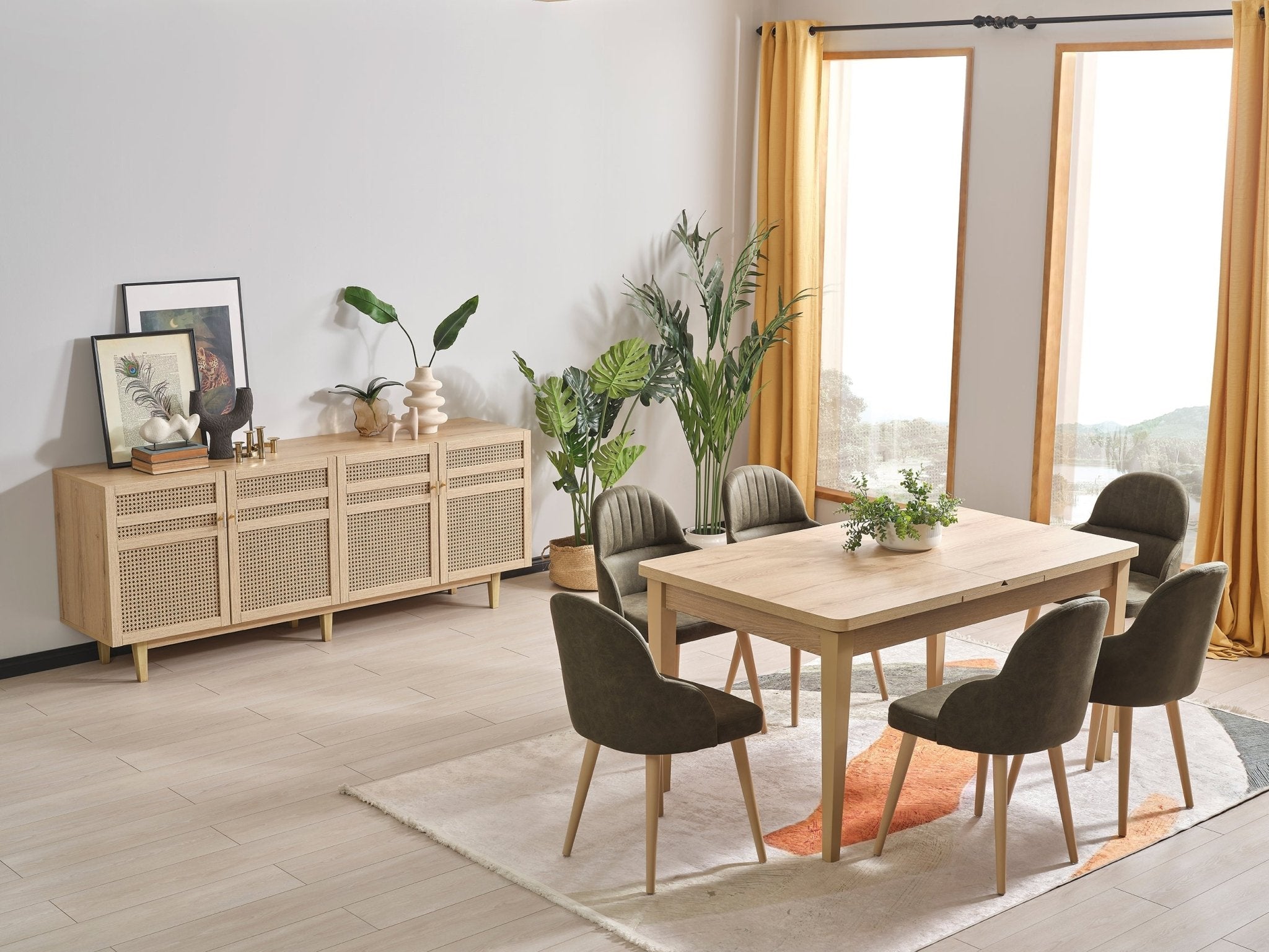 Adriatic Classic Extendable Dining Table Set