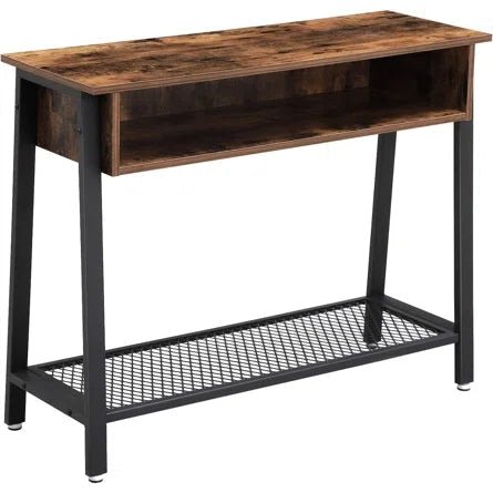 Antora Hallway Table with Shelves Industrial Design