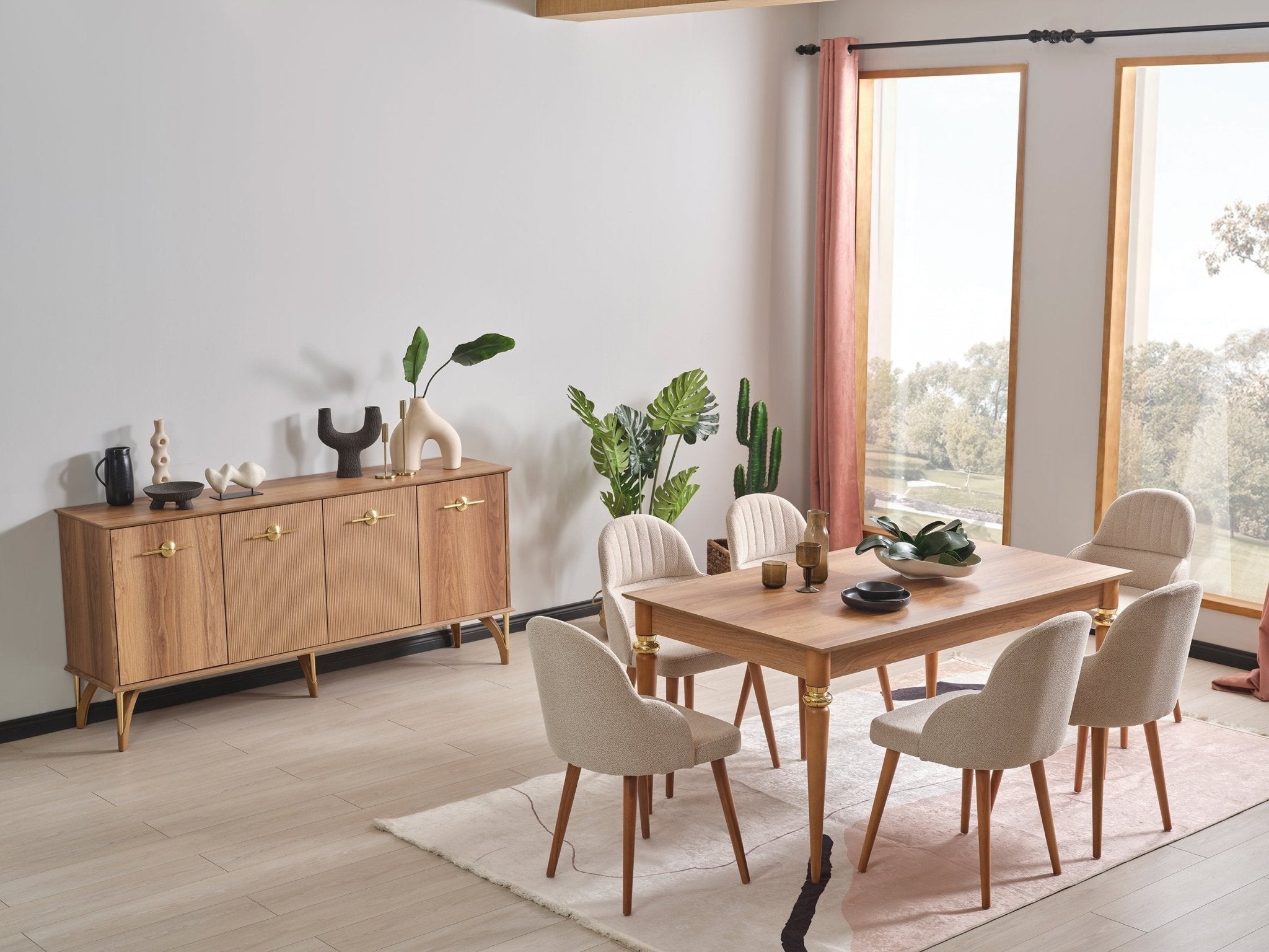 Aressa Extendable Dining Table Set