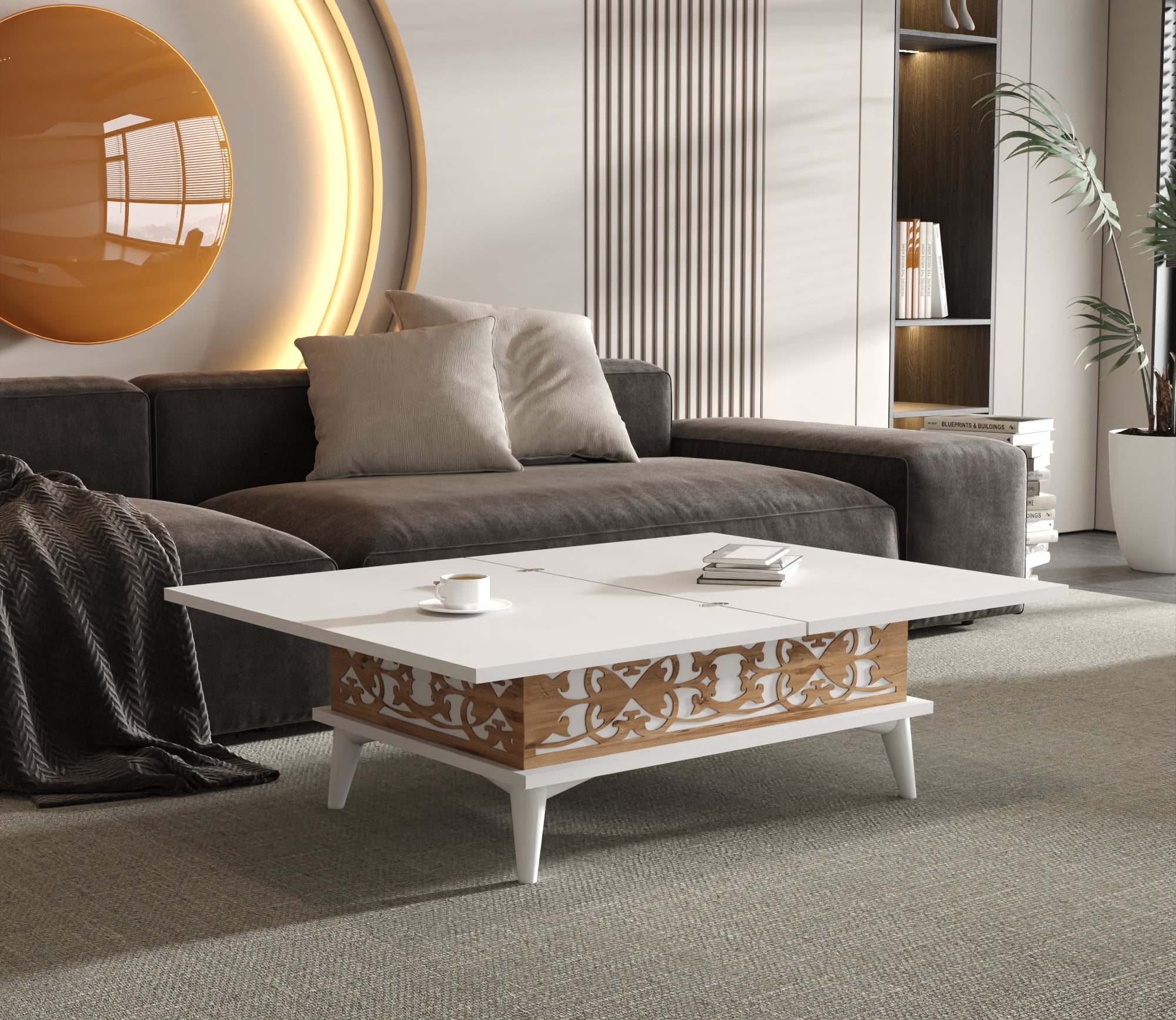 Magic Star Extendable Coffee & Dining Table 6 in 1