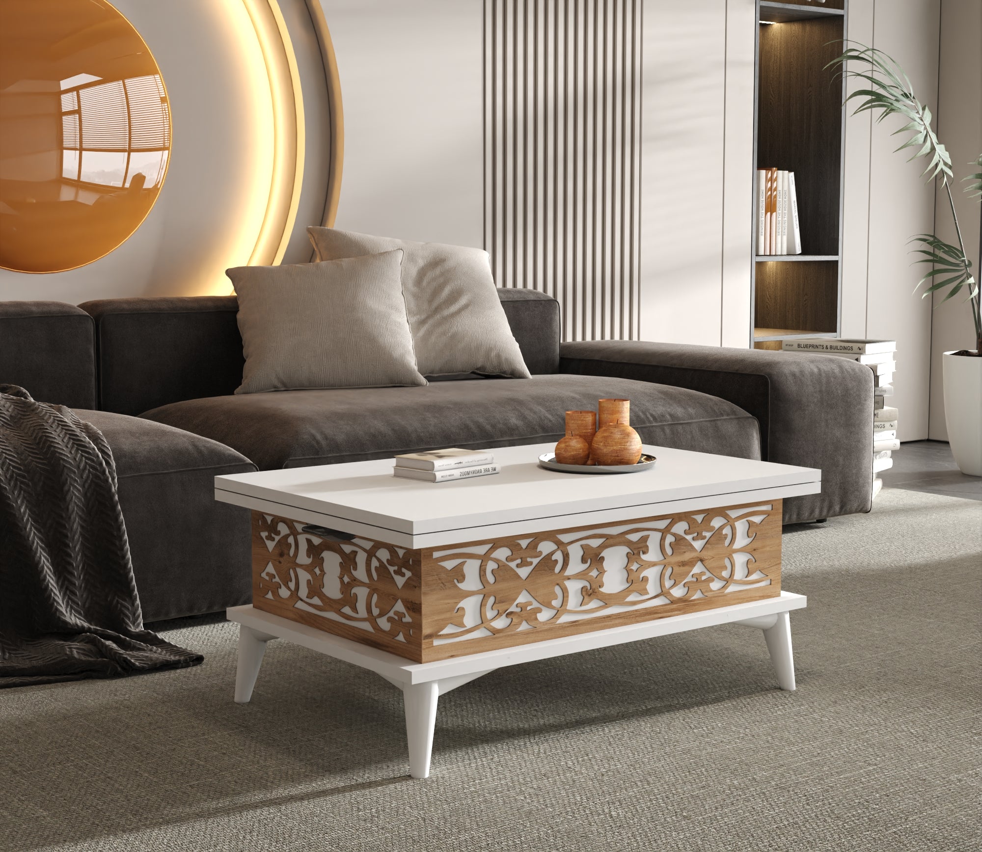Magic Star Extendable Coffee & Dining Table 6 in 1