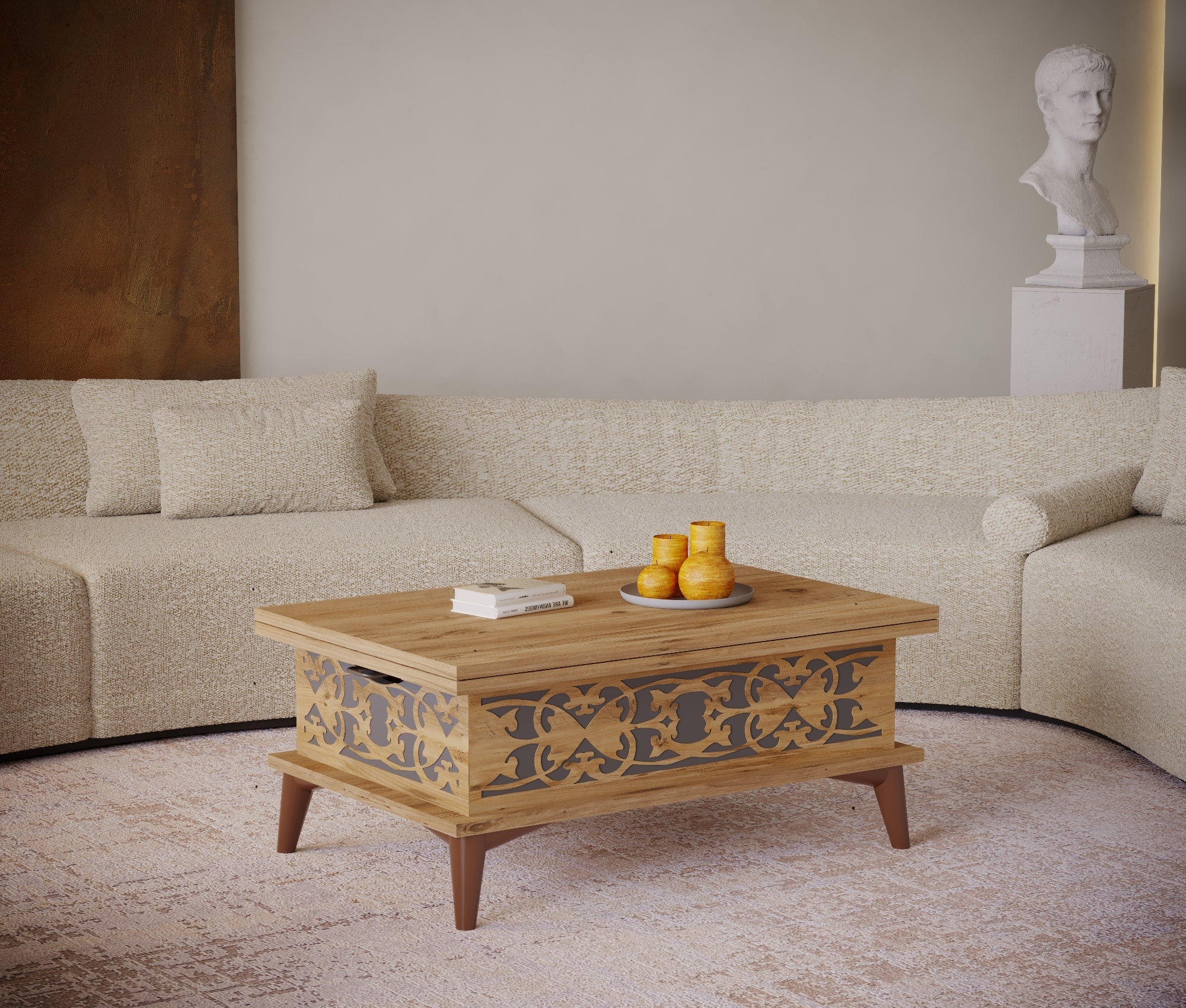 Magic Stone Extendable Coffee & Dining Table 6 in 1
