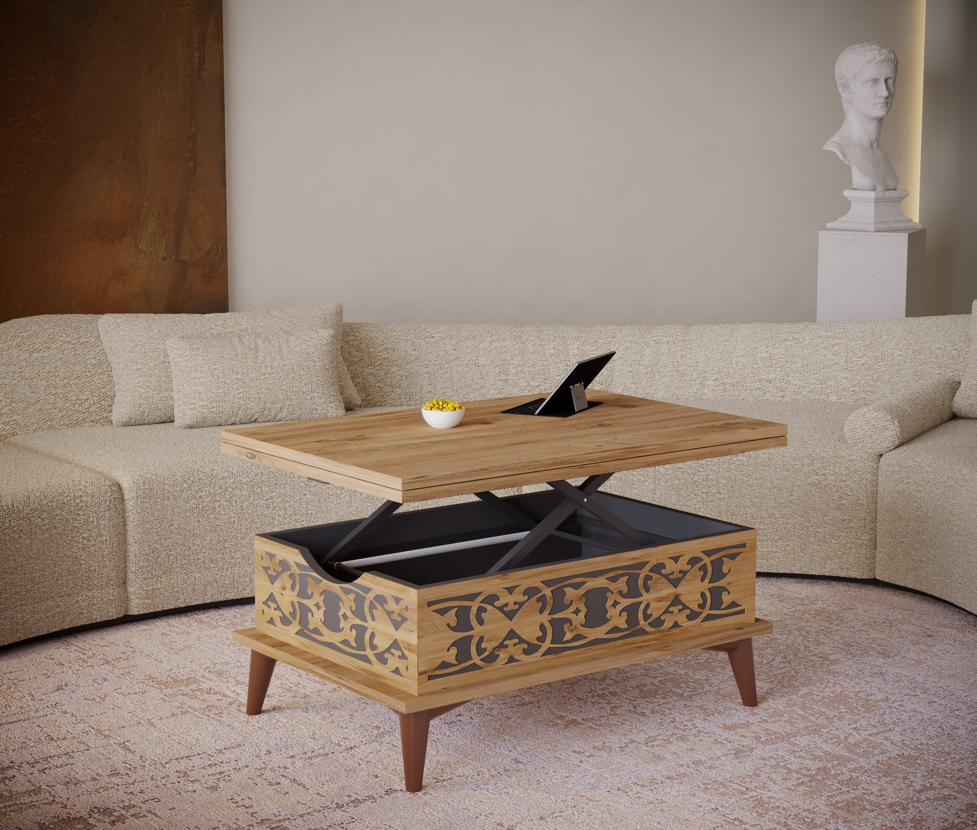 Magic Stone Extendable Coffee & Dining Table 6 in 1