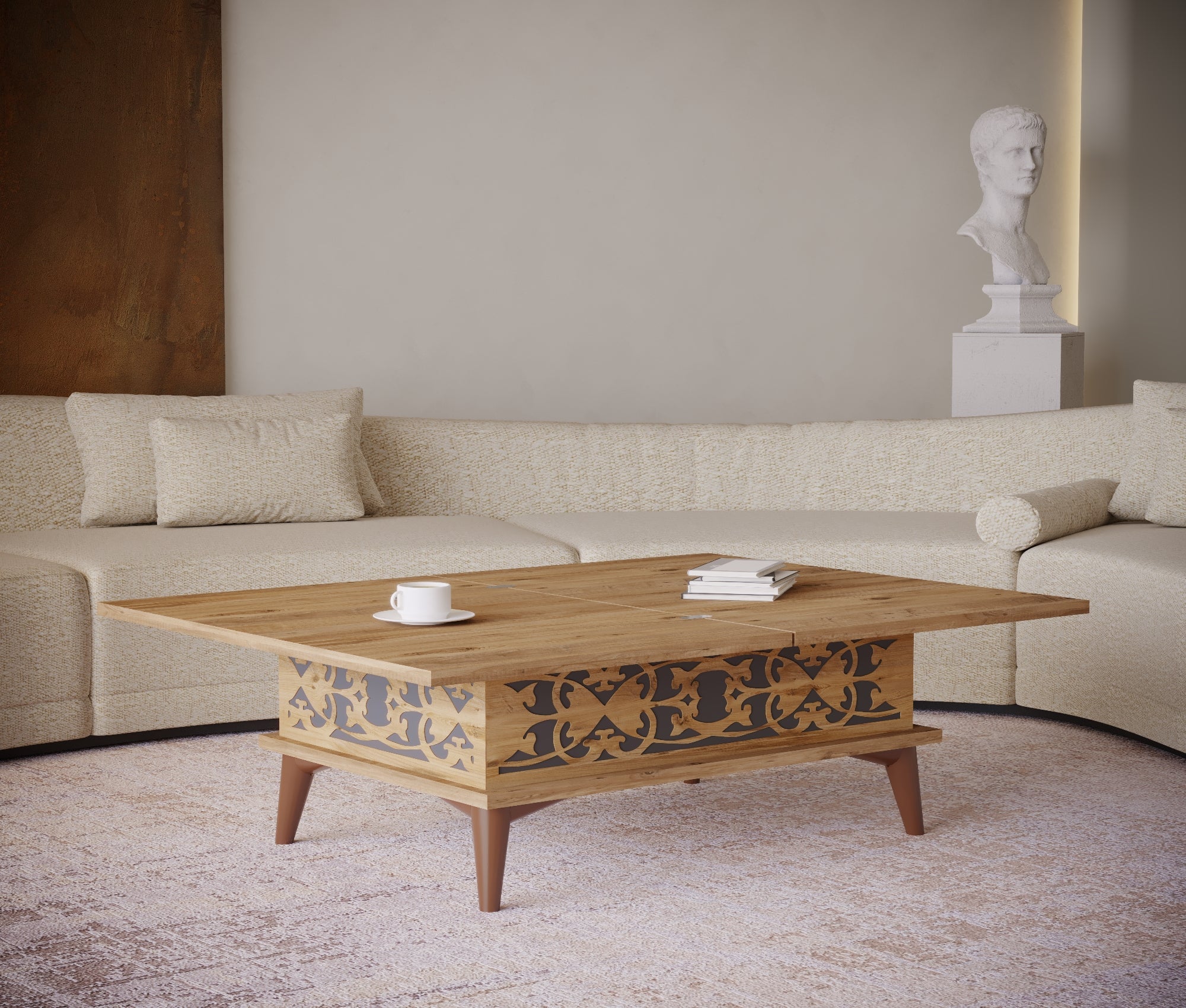 Magic Stone Extendable Coffee & Dining Table 6 in 1