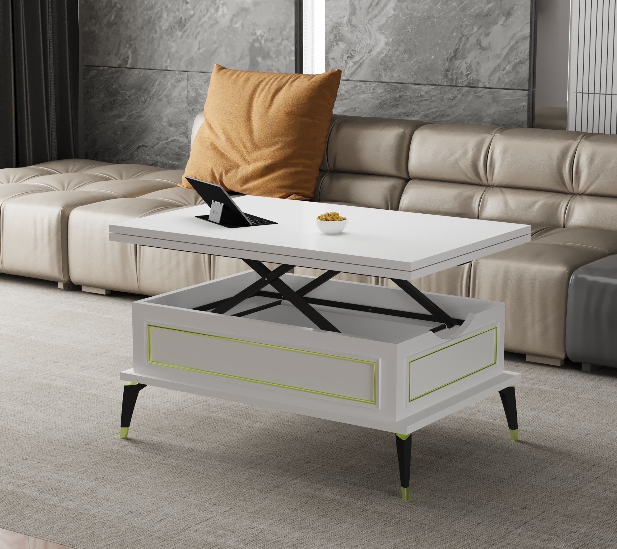 Magic Ocean Extendable Coffee & Dining Table 6 in 1