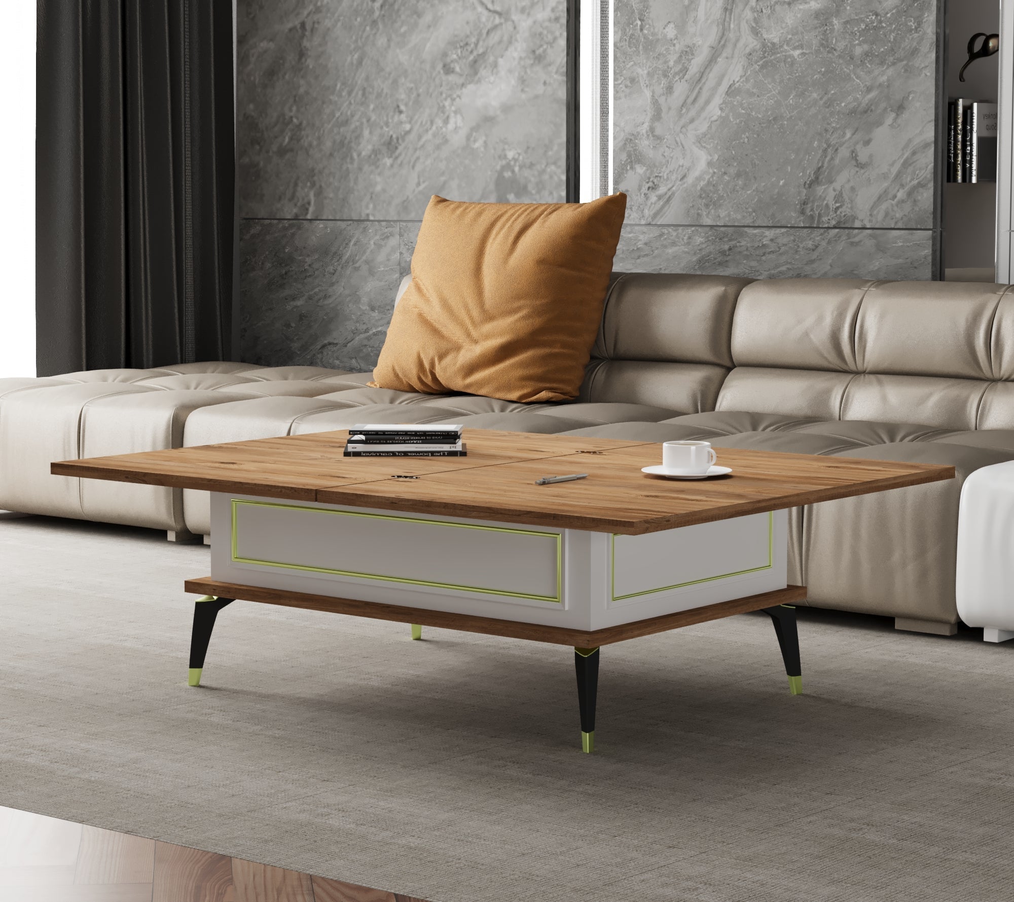 Magic Toscana Extendable Coffee & Dining Table 6 in 1