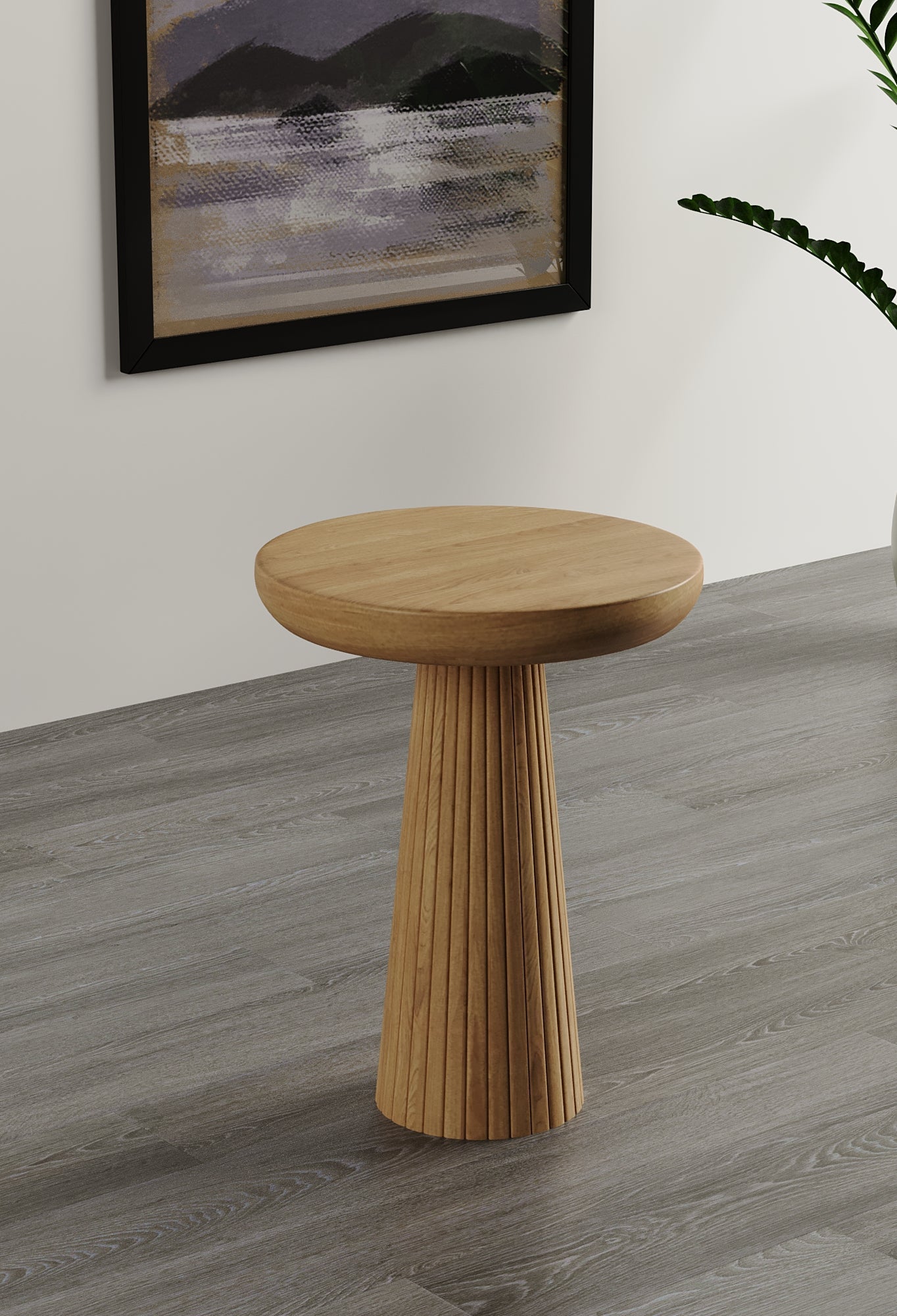 Ottawa Natural Mushroom Round Nested & Side Table Side Table Medium