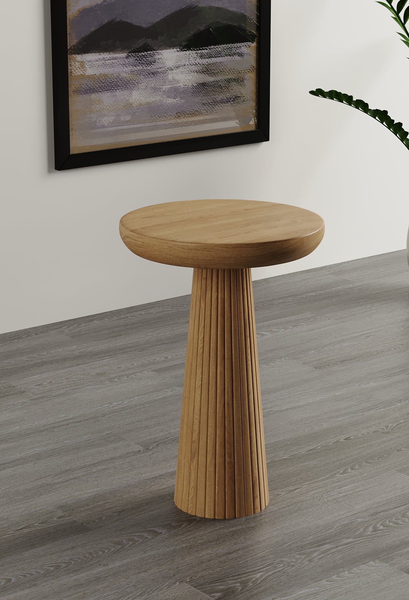 Ottawa Natural Mushroom Round Nested & Side Table Side Table Large