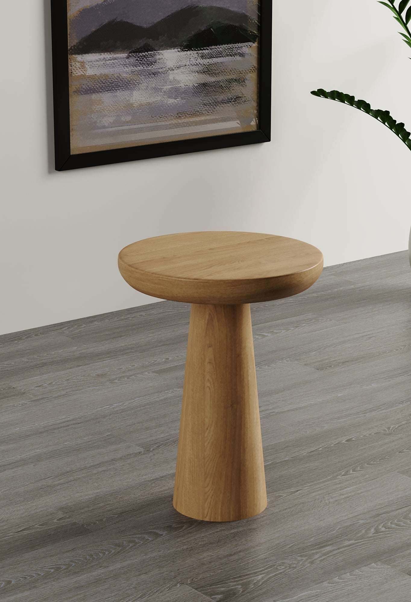 Vera Natural Mushroom Round Nested & Side Table