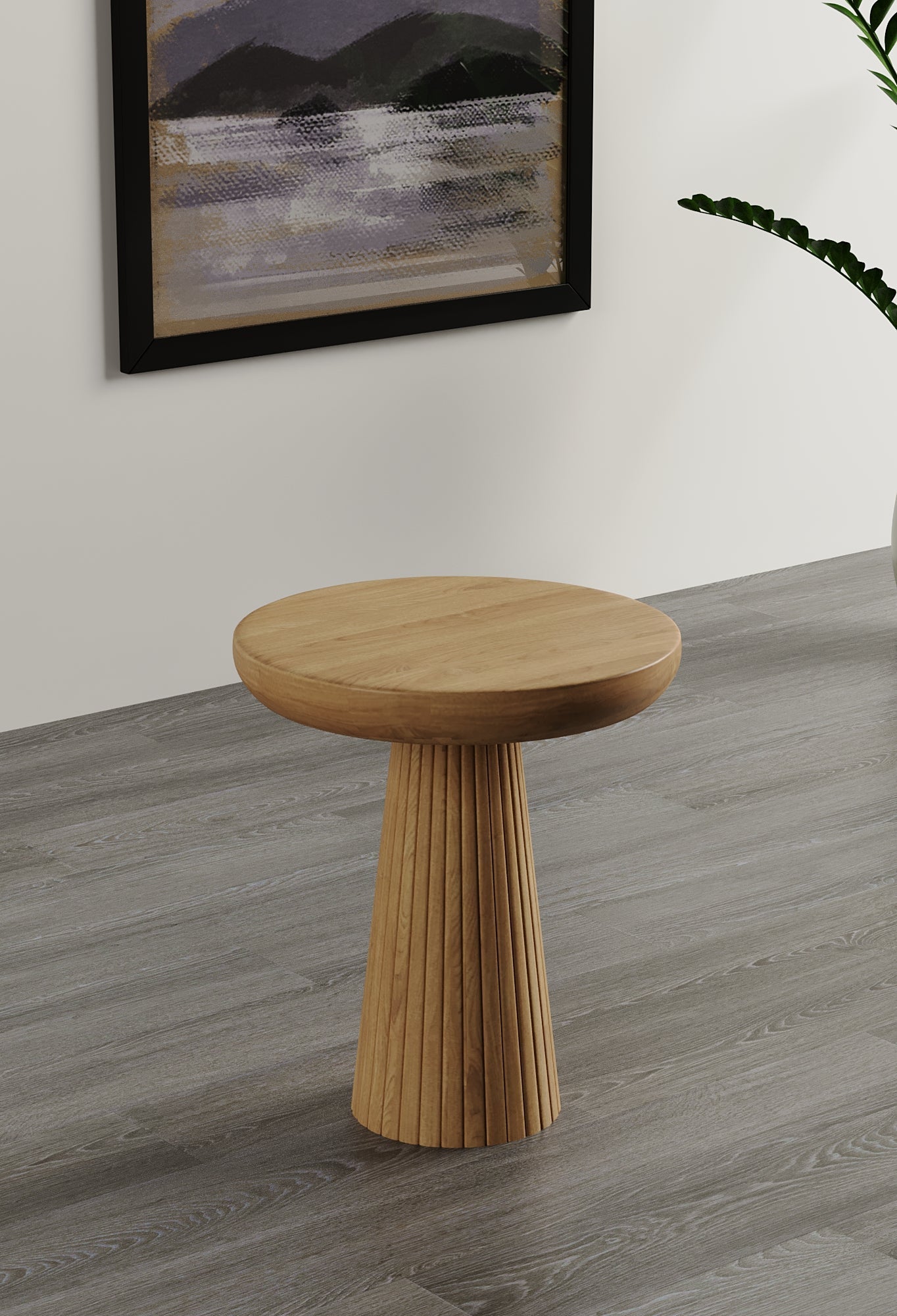 Ottawa Natural Mushroom Round Nested & Side Table Side Table Small