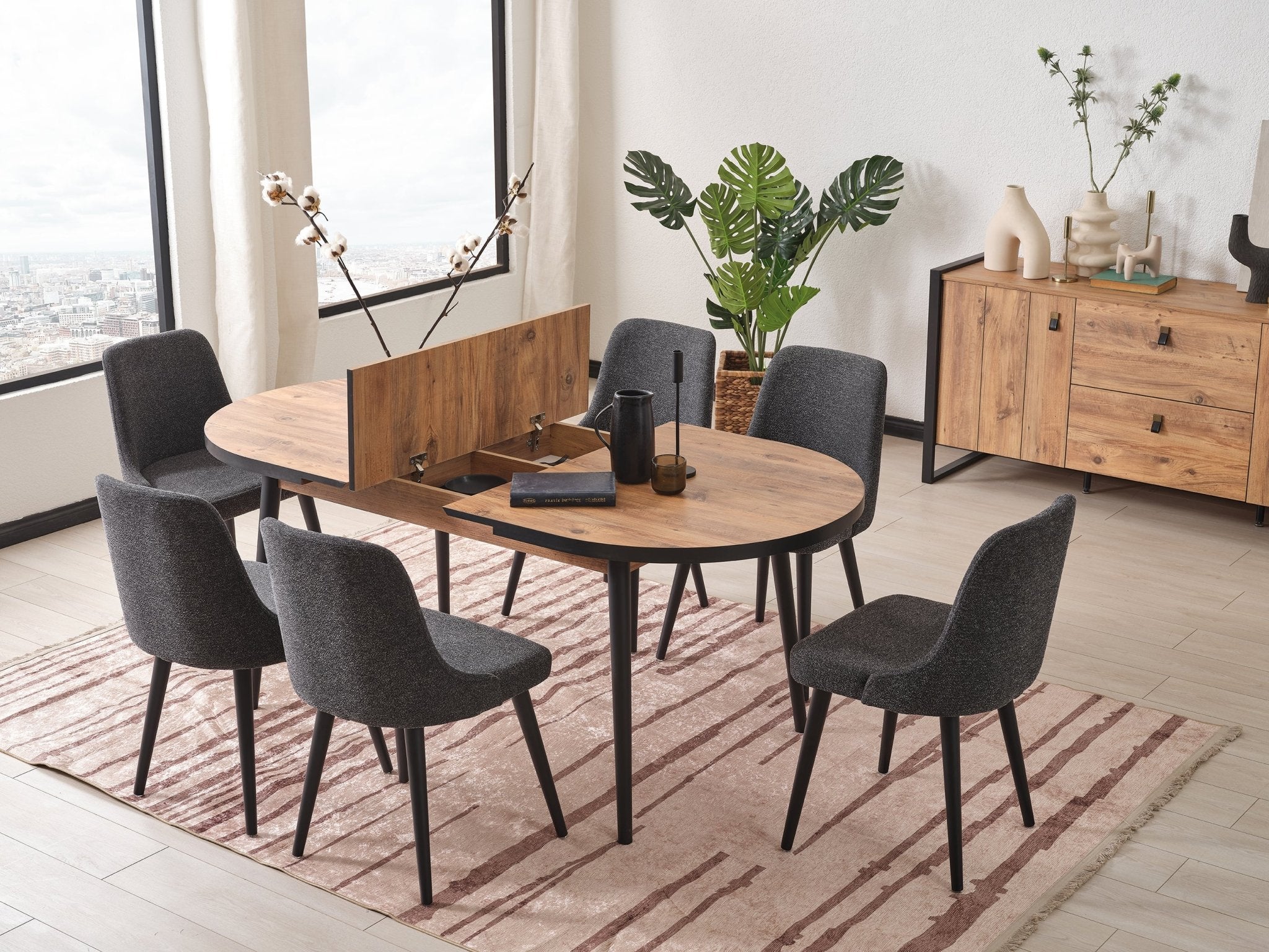 Vintage Butterfly Extendable Dining Table