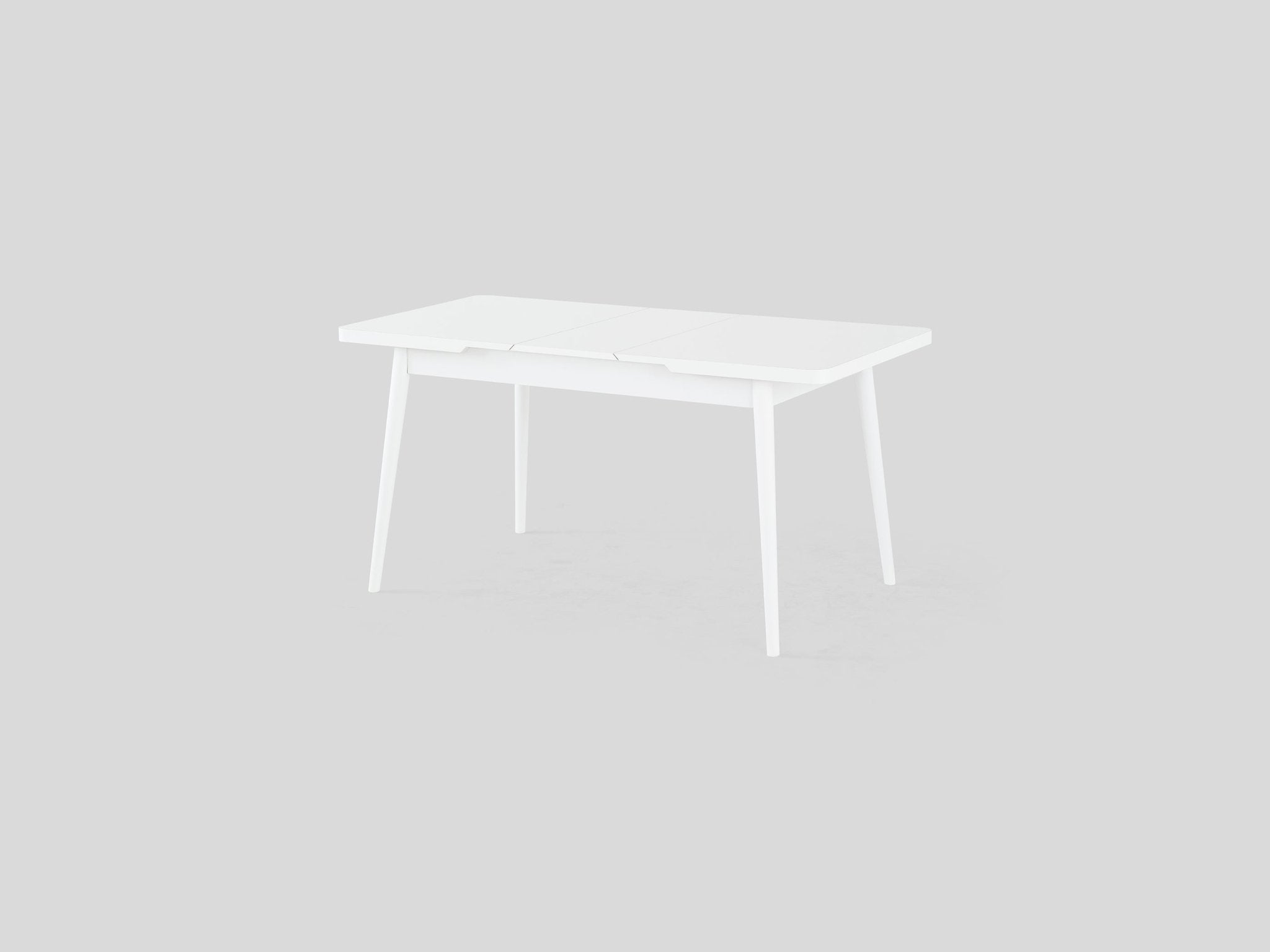 White Pearl Butterfly Extendable Dining Table Set