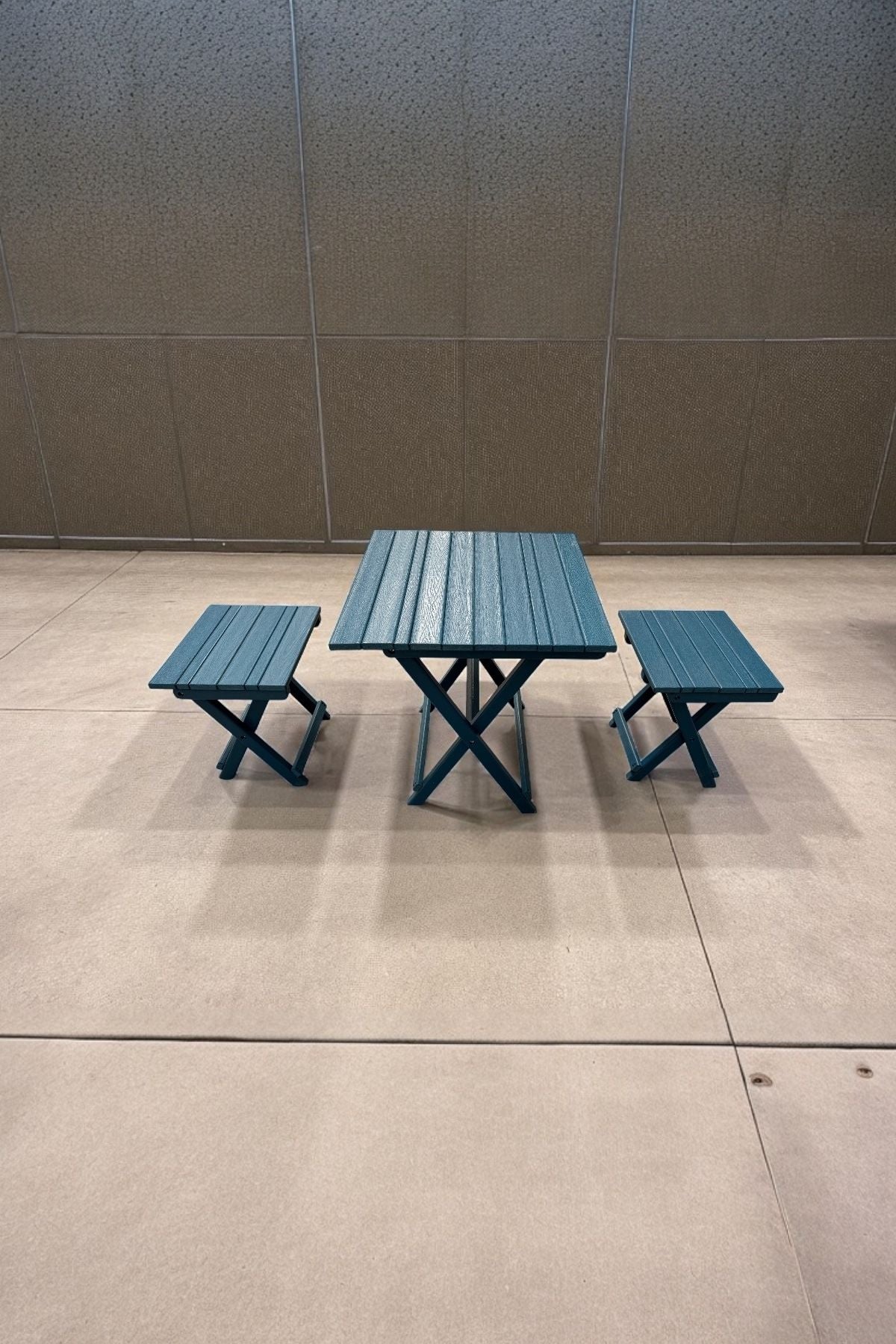 2+1 Folding Garden Set Blue