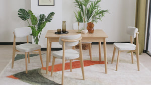 Table à manger extensible classique Blossom Brown