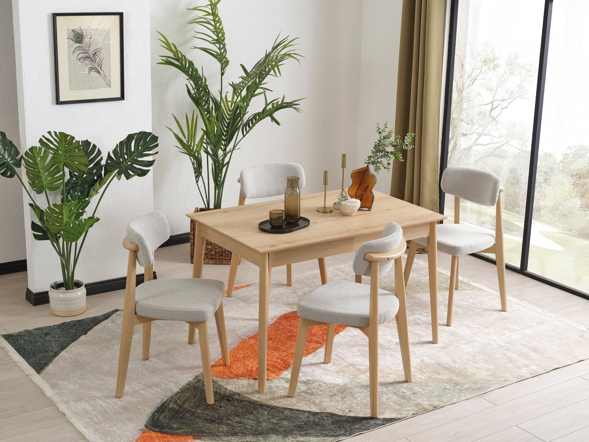 Blossom  Classic Extendable Dining Table Set