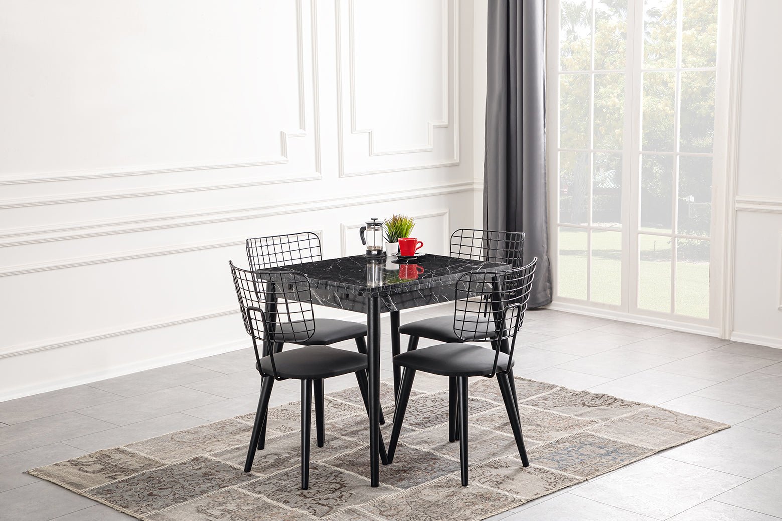 Ivy Classic Extendable Dining Table Set    