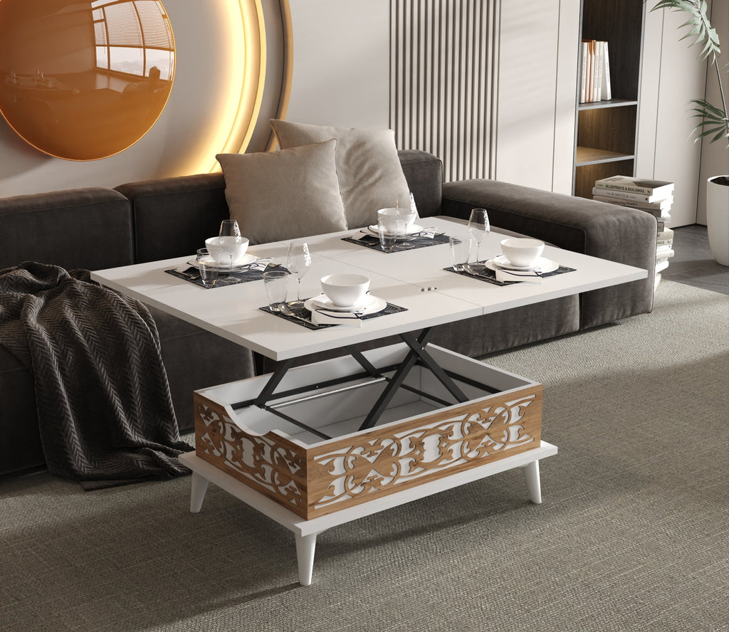 Magic Star Extendable Coffee & Dining Table 6 in 1 by Bera Design