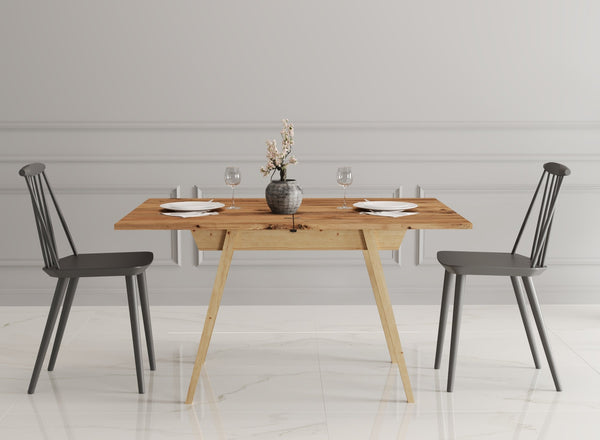 Ottara Rustic Extendable Dining Table with Storage