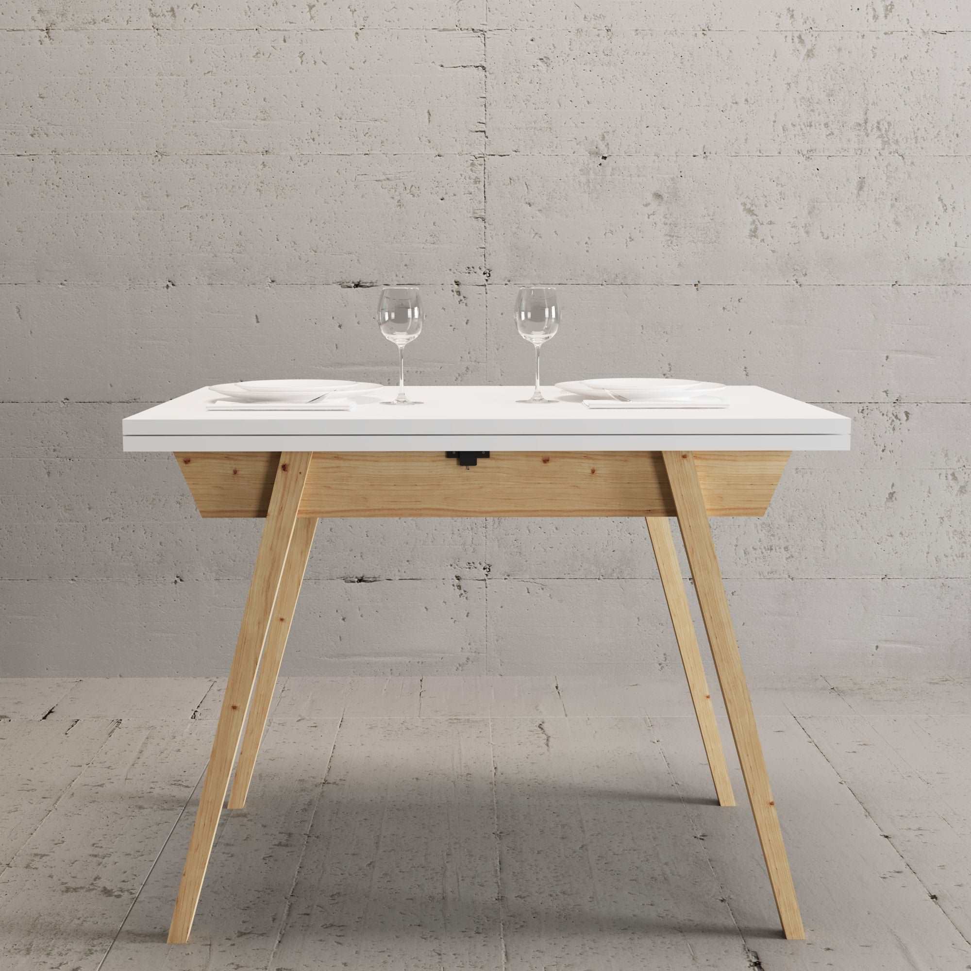 Ottara White Extendable Dining Table