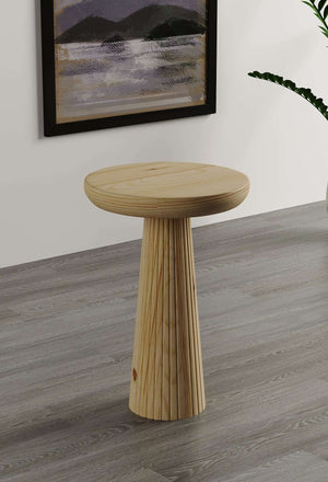 Ottawa Raw Mushroom Round Nested & Side Table  Large  