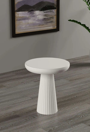 Ottawa White Mushroom Round Nested & Side Table  Small  