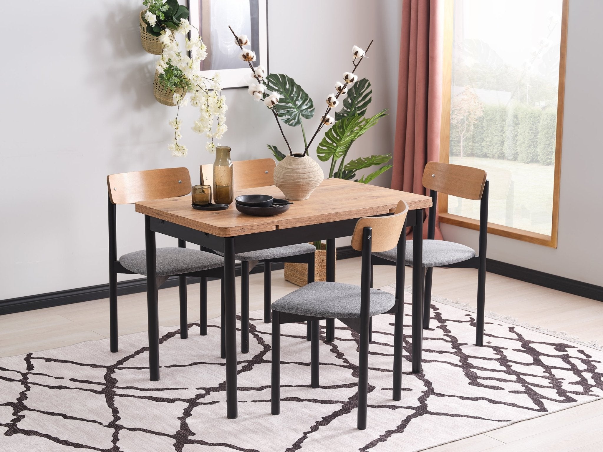 Tulip Classic Extendable Dining Table Set