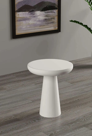 Vera White Mushroom Round Nested & Side Table    